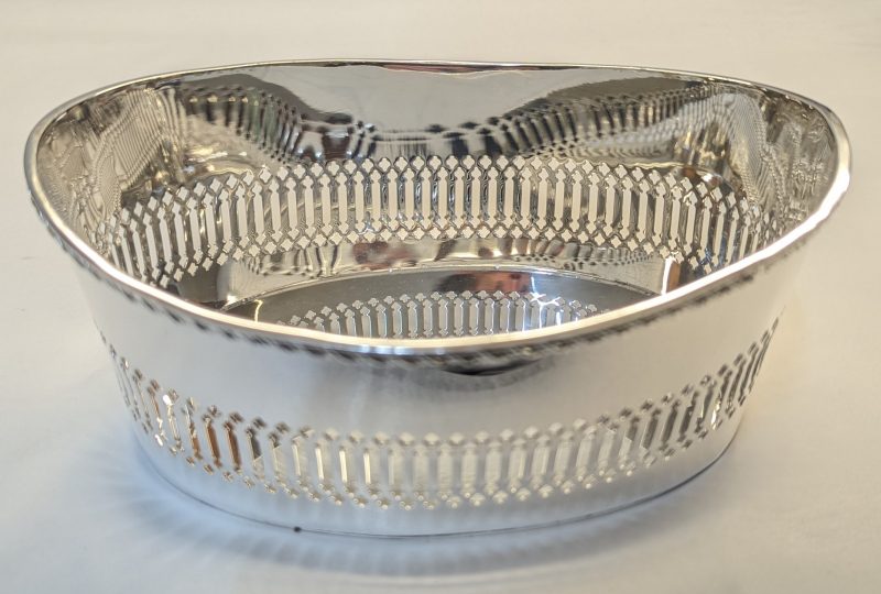 Silver Pierced Roll Dish